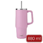 《S’well》Tumbler不鏽鋼吸管保溫隨行杯 | 保冰 保冷 - 泡泡糖粉880ml