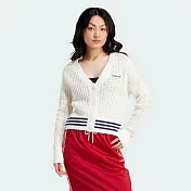 ADIDAS CARDIGAN 女針織開衫外套-IX1049 XS 白色