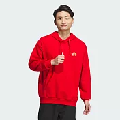 ADIDAS M DRGN YR HDY 男連帽上衣-JE6114 L 紅色