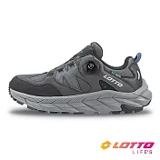 【LOTTO 義大利】男 CTR 01靜態防水戶外健行鞋- 28cm 灰