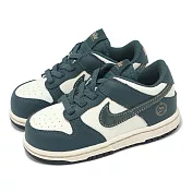 Nike 童鞋 Dunk Low TDE 小童 綠 金 皮革 小朋友 休閒鞋 FB9107-301