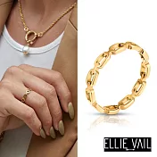 ELLIE VAIL 邁阿密防水珠寶 金色細緻鎖鏈戒指 Billy Dainty Chain 8
