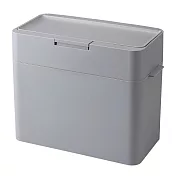 Like-it｜Seals 多功能小型防臭按壓式垃圾桶 9.5L 灰色