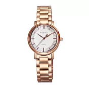 Roven Dino羅梵迪諾 明星風采時尚腕錶-玫瑰金X白