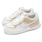 Nike 休閒鞋 Wmns AF1 Shadow SE 女鞋 白 橘 經典 皮革 運動鞋 CK3172-002