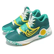 Nike 籃球鞋 KD Trey 5 X EP 男鞋 綠 黃 魔鬼氈 氣墊 Durant  DJ7554-300