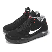 Nike 休閒鞋 Air Flight Lite Mid 男鞋 黑 白 中筒 復古 百搭 DQ7687-003