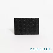 ZODENCE CRAFTZEAL進口真皮中性編織卡片夾 經典黑