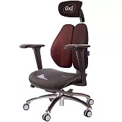 GXG 大網座 雙背工學椅(鋁腳/4D升降扶手) TW-3676 LUA3