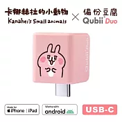 Maktar QubiiDuo USB-C 備份豆腐 卡娜赫拉的小動物 手機備份 (不含記憶卡) 亮眼兔兔