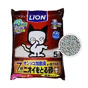日本LION 除臭貓砂/礦砂 5L  _ 強效除臭(七歲以上適用)