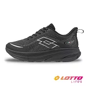 【LOTTO 義大利】男 寬楦 T600 MAX 輕賈卡緩震跑鞋 25.5cm 黑