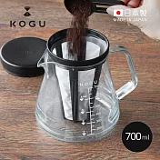 【日本下村KOGU】日製Tritan耐熱防摔冷萃咖啡壺-700ml (附過濾器&量匙)