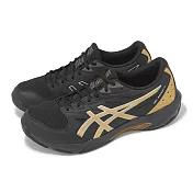 Asics 排球鞋 GEL-Rocket 11 2E 男鞋 寬楦 黑金 抓地 室內運動 羽排鞋 亞瑟士 1071A094005