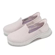 Skechers 休閒鞋 Go Walk 7-Daley Slip-Ins 女鞋 粉白 套入式 支撐 健走鞋 125228LTPK
