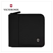 VICTORINOX 瑞士維氏 Travel Essentials ㄇ字拉鍊短夾 653367/653368 黑