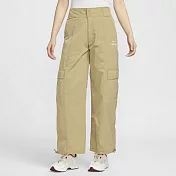 NIKE AS W NSW WVN OS HR PANT CNY 女休閒長褲-HV8460297 L 卡其色