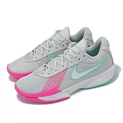 Nike 籃球鞋 Air Zoom G.T. Cut Academy EP 男鞋 灰 粉紅 綠 氣墊 緩震 FB2598-012 27cm GREY/PINK