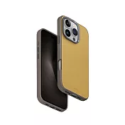 UNIQ iPhone16 Pro/ProMax Lyden Ds 耐刮皮革磁吸手機殼 16Pro金絲雀黃/淺灰
