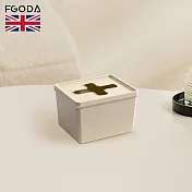 【英國FGODA】方形十字抽取口小物收納盒(大款)-3入