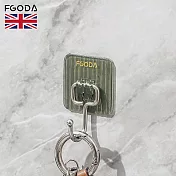 【英國FGODA】無痕免鑽釘掛鉤(4入裝)x3包- 透綠
