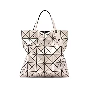ISSEY MIYAKE 三宅一生 BAOBAO 6x6亮面手提包- 卡其