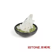 石頭記 開運擺件-療癒水晶簇(限量-小) 橄欖石