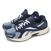 Reebok 休閒鞋 Road Prime 男鞋 藍 米白 拼接 緩衝 復古跑鞋 100220527 26.5cm NAVY/BLUE/NAVY