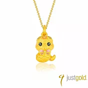 【Just Gold 鎮金店】桃花靈蛇-蝴蝶結 黃金吊墜(不含鍊)