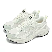 Fila 休閒鞋 Serpentuate 女鞋 米白 緩衝 復古 拼接 斐樂 5J303Z161 23cm BEIGE/GREEN