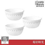【美國康寧 CORELLE】莓好時光- 3件式中式碗-C04