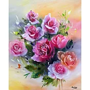 【玲廊滿藝】曾啟文-玫瑰的故事65x53cm