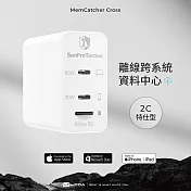 HODA 回憶捕手GaN氮化鎵60W智慧備份電源供應器(2C特仕型) 白