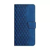 DUX DUCIS Apple 蘋果 iPhone 16系列 菱格紋側翻皮套 磁扣 -深藍色-16