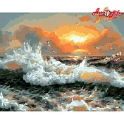 ArtLife藝術生活【DT041】浪濤_DIY 數字 油畫 彩繪