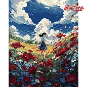 ArtLife藝術生活【DT148】風的少女_DIY 數字 油畫 彩繪