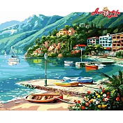 ArtLife藝術生活【DT160】湖水相依_DIY 數字 油畫 彩繪