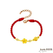 J’code真愛密碼金飾 立刻有錢花硬金編織手鍊