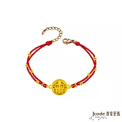 J’code真愛密碼金飾 有求幣應拾億硬金編織手鍊