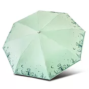 【雙龍牌】小王子輕量黑膠自動開收傘防曬自動傘(抗UV防風晴雨傘折傘B6061D) 湖水綠