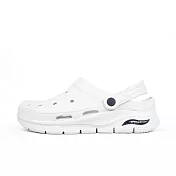Skechers Arch Fit Foamies [243160WNV] 男 運動休閒涼鞋 洞洞鞋 防水 舒適 白