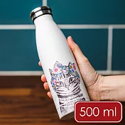 《Mikasa》Tipperleyhill雙層彩繪保溫瓶 | 保冰 保冷 - 高雅貓500ml