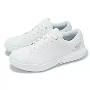 Skechers 高爾夫球鞋 Go Golf Drive 6 男鞋 白 銀 防水鞋面 支撐 抓地 運動鞋 214128WHT 29.5cm WHITE/GREY