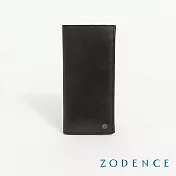 ZODENCE CRAFTSLIM進口真皮超薄8卡直式長夾  深灰
