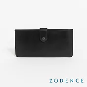 ZODENCE CRAFTSLIM進口真皮超薄4卡簡式長夾  黑