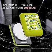 【正版授權】Disney迪士尼 晶磁系列 迷你磁吸無線充行動電源 5000mAh 滿滿三眼怪