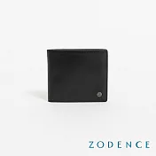 ZODENCE CRAFTSLIM進口真皮超薄6卡證件窗短夾  黑