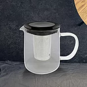 Kiyodo爵士耐熱泡茶壺-850ml-1支 黑色
