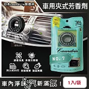 日本Laundrin朗德林-TOKYO汽車空調出風口專用夾式消臭芳香劑1入/袋 (車用清新擴香劑,質感車載香氛環,淨化車內異味食物味,持久馨香約30天) NO.7