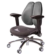 GXG 大網座 低雙背工學椅(鋁腳/4D弧面摺疊手) TW-3075 LU1D